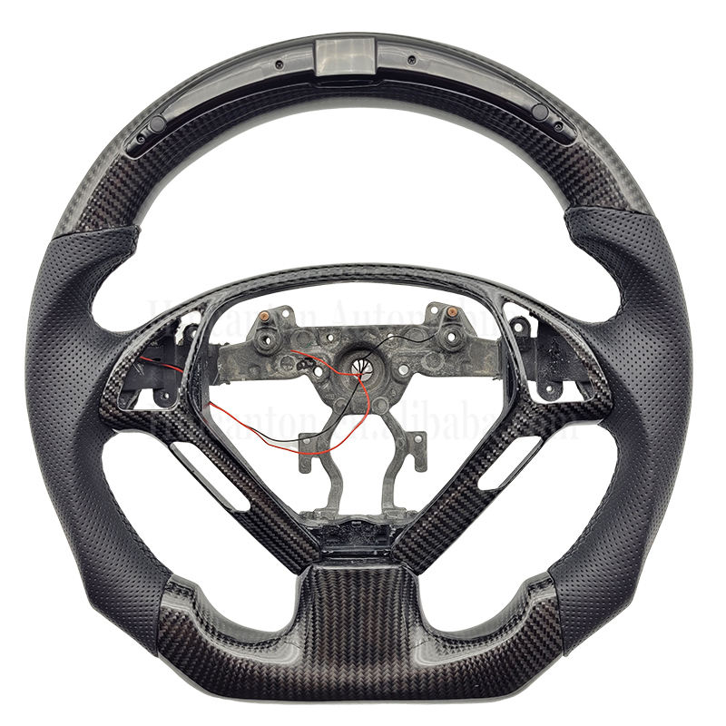 Carbon Trim+Carbon Fiber+LED+Perforated Leather+Bl