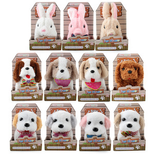 Jinming bebek interaktif köpekler simülasyon sevimli elektrikli yavru peluş oyuncaklar hayvan köpek doldurulmuş oyuncak - Product Image 3