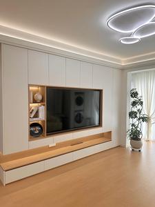 Vendita calda in stile moderno con struttura in metallo e aperto per scaffali in legno rustico <span class=keywords><strong>TV</strong></span> Stand armadio armadio - Product Image 2