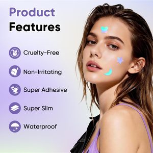 Patchs hydrocolloïdes holographiques personnalisés en gros pour l'acné – Couvre-acné - Product Image 2