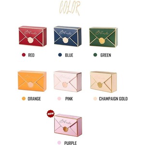 Elegant gold and colored envelope paper boxes, customizable for wedding gifts upon request - Product Image 5