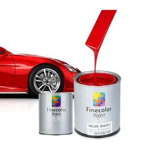 2023 Vendas Quentes 1K Metal Prata Pérola Pintura Automotiva 2K Top Coat Cor Acrílica Pintura Auto Coating