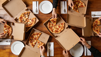 Boîte à pizza à longue conservation de la chaleur, boîte en carton ondulé isolée pour la livraison de nourriture à emporter sur de longues distances, vente en gros
