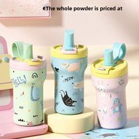 Grande capacité 316 Double paroi en acier inoxydable isolé sous vide café thermos tasse en céramique paille intérieure mignon étudiant gobelet