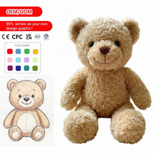 Peluches personnalisées : Ours en peluche souriant mignon, Dragon Fureur de Nuit, Poupée humaine – Personnalisation d'entreprise - Product Image 1