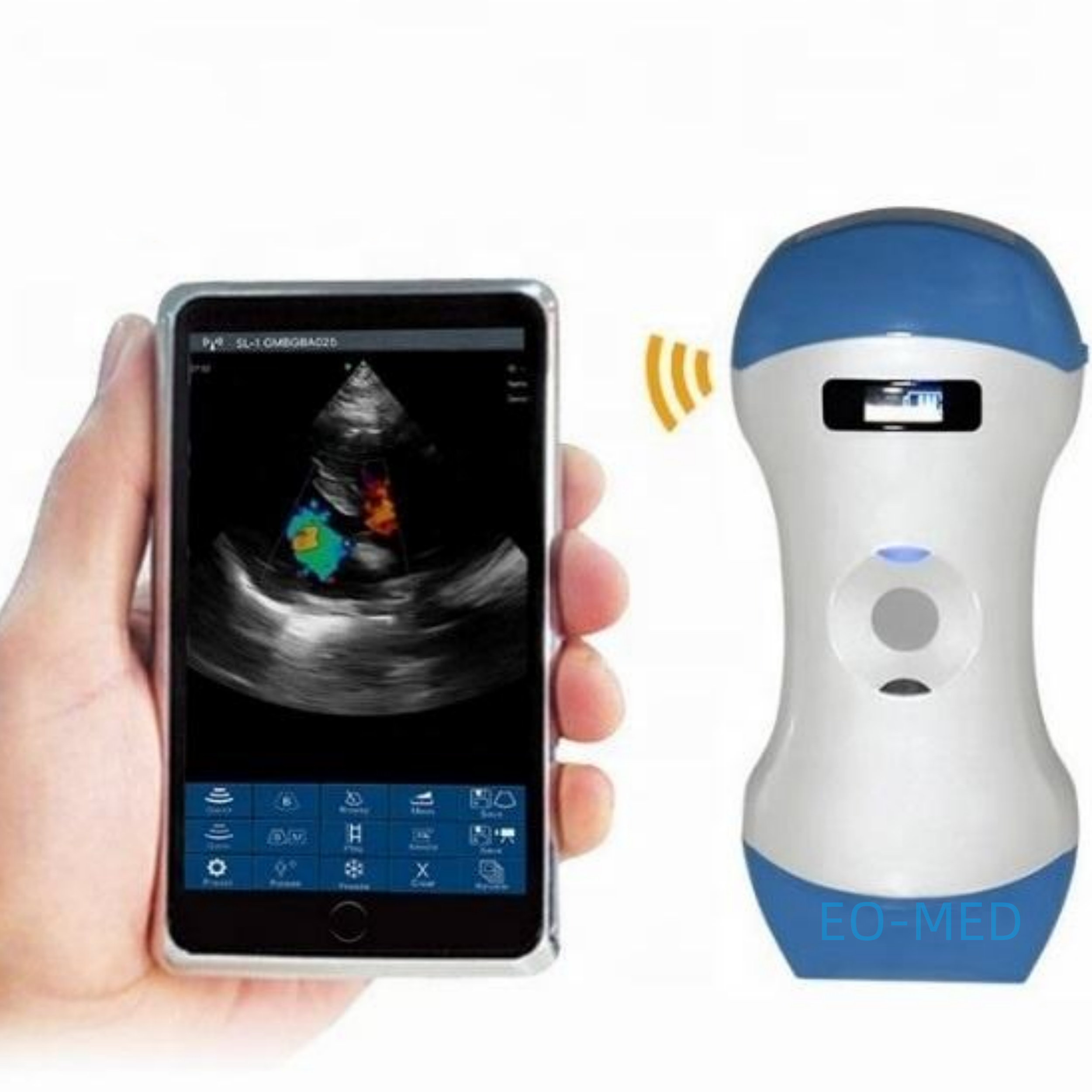 3-in-1 Cardiac Linear Convex Probe Portable WIFI Wireless Ultrasound Instrument with Double Probe Veterinary DCU19E
