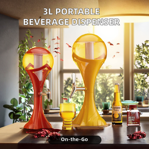 Dispensador de zumo doméstico con carga solar de grado alimenticio portátil de 3L esférico personalizable, máquina de <span class=keywords><strong>torre</strong></span> de bebidas de Hotel, tubos de hielo para el hogar - Product Image 3