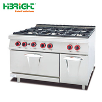 Four à convection autonome Highbright en acier inoxydable avec brûleur gaz/électrique, pour usage commercial, idéal pour grillades et cuisson à la pierre de lave, 4/6/8 classes