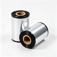 Ruban de transfert thermique en résine Haoxuan 110 mm x 300 m, ruban d'impression de qualité industrielle pour étiquettes, étiquettes durables et emballages