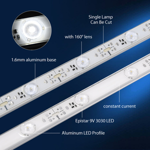 Barre lumineuse LED 12V 16,8W Blanc Chaud 160° Lentille à Angle Étendu Haute Luminosité Barre Rigide IP67 - Product Image 3