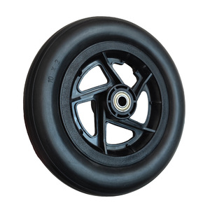 Rueda Delantera para Silla de Ruedas Cheng Jin Vehicles de 10 Pulgadas con Neumático Sólido de PU, Capacidad de Carga de 80 kg - Product Image 3