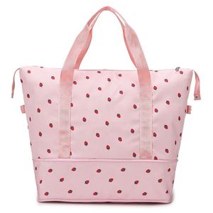 Fashionable Travel <b>Backpack</b> Gym Bag Oxford Storage Luggage Dry Wet Separation Sports Travel Bag with Zipper Shoe Compartment - Product Image 1