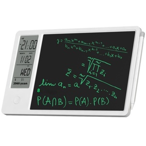 LCD chữ viết tay máy tính bảng bàn lịch với đồng hồ điện tử máy tính để bàn Memo Pad ghi chú cho công ty & tốt nghiệp Quà Tặng - Product Image 1