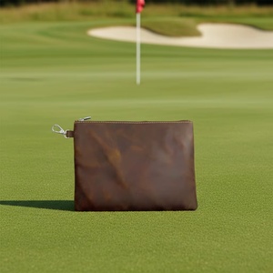 Étui à balles de golf en cuir véritable Boshiho, pochette de rangement premium pour objets de valeur de golf, sac de rangement pour accessoires de golf - Product Image 6