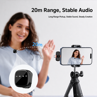 Nouveau microphone sans fil Lavalier noir de haute qualité 2026 Mic S20 avec compartiment de charge pour le direct