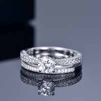 Bagues de fiançailles et de mariage de luxe en moissanite Kirin pour femmes, en argent sterling 925 plaqué rhodium, 2,3 g, bijoux de fête