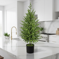 Sapin de Noël artificiel en PE 120 cm, décoration de sol pour intérieur et extérieur, arbres de Noël en pin et cyprès