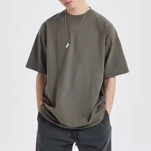 เสื้อยืดโอเวอร์ไซส์พิมพ์ลายตามสั่ง ผ้าฝ้าย 100% ทรงหลวมไหล่ตก คุณภาพสูง เป็นมิตรกับสิ่งแวดล้อม ระบายอากาศได้ดี ไซส์พลัสสำหรับผู้ชาย - Product Image 1