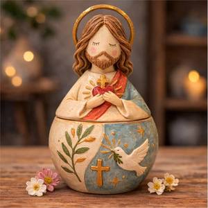 Nuevo Molde de Resina Hecho a Mano para Adornos de Ángel Jesús, Adorable Regalo de Bautizo, Recuerdo, Figuras de Rosario, Decoración del Hogar - Product Image 2