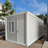 Conteneur personnalisé pliable pour bureau, mini-maison préfabriquée, maison conteneur pliable de 20 pieds