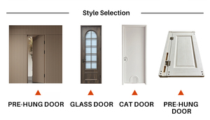 ประตูอพาร์ทเมนท์ขายดี วัสดุ PET กันน้ำ สวยงาม หนา 48 มม. ช่วยกันเสียงได้อย่างมีประสิทธิภาพ - Product Image 6