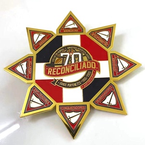 Pins de Esmalte Personalizados con Logotipo de Iglesia <span class=keywords><strong>Adventista</strong></span>, Insignia Metálica, Pins Giratorios para Camporee del Club Pathfinder - Product Image 2