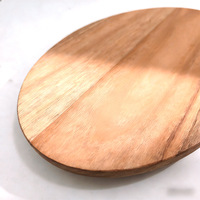Acacia houten snijplank 1,4 cm dik, ovale vorm, uit Yangjiang, voor steak en fruit, keuken- en huishoudelijk gebruik