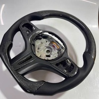 Volant sport à fond plat en cuir perforé avec dessus en fibre de carbone pour BMW G21 G31 G82 G87 G01 G20 G30 G80
