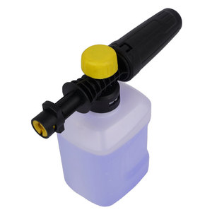 Botella de espuma Mingou de 450 ml, lavadora a presión manual para lavado de autos, pistola de agua de plástico azul - Product Image 2