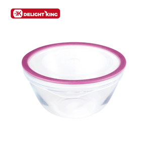 Bol de mélange pour la <span class=keywords><strong>salade</strong></span>, de ml avec couvercle en Silicone étanche et scellé, en verre - Product Image 1