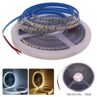 5M 600LED 2835 LED Bande Lumières DC 12V 24V 120 LED Par Mètre Rouge Glace Bleu Vert Jaune Rose Flexible Découpable Conception Lampe Souple