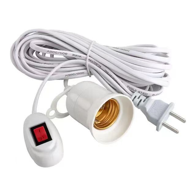 Lamp Holder Cord E27 Base Bulb Socket Pendant Light Fabric Metal Customized PVC Switch Style Cable Plug Plastic Dimmer Screw ZHE