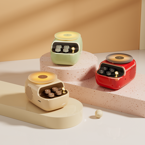 KUANGXIANG Más Popular Festival Evento Regalos Artículos Atmósfera Lámpara LED cálida Altavoz BT con patrón de CD Difusor de aceite esencial - Product Image 1