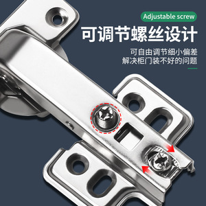Cheng Changlong Charnière de porte à fermeture douce à 90 degrés avec ressort hydraulique pour portes pliantes, accessoire de quincaillerie - Product Image 3