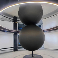 Écran d'affichage LED sphérique intérieur, affichage LED panoramique couleur pleine 360 degrés pour la promotion de marque et la vente au détail