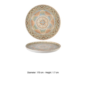 Assiette à dîner Celest empilable, impression numérique, porcelaine fine Rinart, 17 x 1,7 h cm, pour restaurants, hôtels, fournitures en gros, vaisselle - Product Image 3