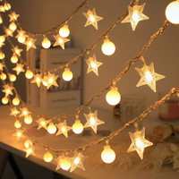 Luces Decorativas de Hadas, Luces LED Impermeables a Pilas para Exteriores, Camping, Tiendas de Campaña y Jardín, Luces Nocturnas Coloridas