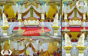 Srilankan-mandril de pilar de pavo real para boda, FRP, diseño elegante de pavo real, pilar de pavo real, para boda, RU - Product Image 3