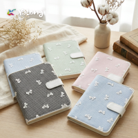 YALONG YLA5R019 - Agenda Diaria de Cuero con Tapa Dura, Lazo 3D y Cierre a Presión, Blanca, Papelería al por Mayor, Regalo para Niñas
