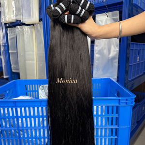 Cabello crudo birmano vietnamita, paquete ondulado natural virgen sin procesar, vendedores de cabello, paquetes rectos crudos alineados con cutícula vietnamita - Product Image 4