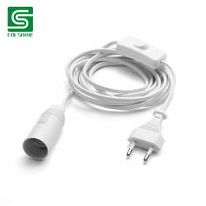 Cable de PVC E14 Lámpara colgante Accesorio colgante <span class=keywords><strong>con</strong></span> <span class=keywords><strong>interruptor</strong></span> <span class=keywords><strong>y</strong></span> <span class=keywords><strong>enchufe</strong></span> - Product Image 4
