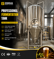 Unitank de Fermentation de Bière 20HL 20BBL à Haute Hygiène avec Manway Latéral Optionnel pour Microbrasseries de Grande Taille