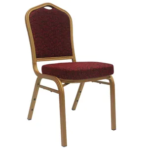 Istiflenebilir çelik boru yığını özellikleri krom modern kullanılan ziyafet mobilya lüks ziyafet otel sandalye