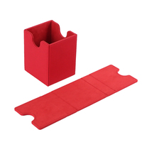 Boîte de rangement pour cartes de jeu en cuir PU de haute qualité, personnalisée, 100% imperméable, ODM, boîte de rangement pour cartes de jeu en cuir PU