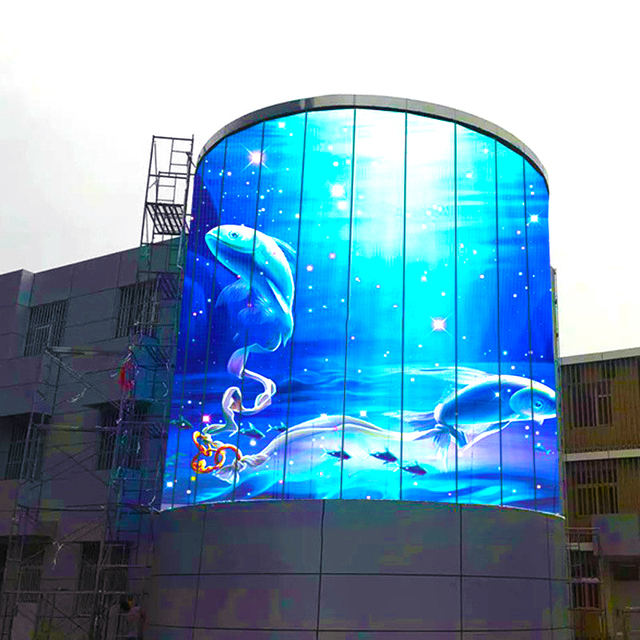 South Korea Hot Selling High Brightness Transparent LED Screen Display HD Glass Window LED Transparente Video Wall