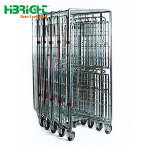 Cage de stockage en acier robuste à 4 côtés pour supermarché, entrepôt, industrie du transport - Product Image 1