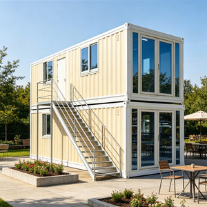 Maisons conteneurs modulaires démontables au design moderne, préfabriquées, à assemblage rapide, pour locations de vacances, personnalisables - Product Image 1