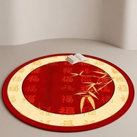 Tapis tissé à la machine de style chinois, motif Cent Bonnes Omelettes, en lin, imperméable, lavable, épais, pour salon, sensation haut de gamme, à suspendre