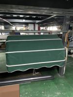 Auvent commercial manuel autoportant rétractable coupe-vent personnalisable de type dôme français, fabriqué en Chine, avec structure en aluminium et toile en polyester