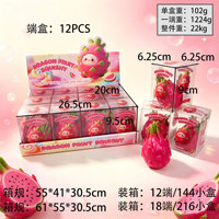 Populaire fruit- en groentechocolade bouwblokken handgemaakte squishy stressverlichtende serie
